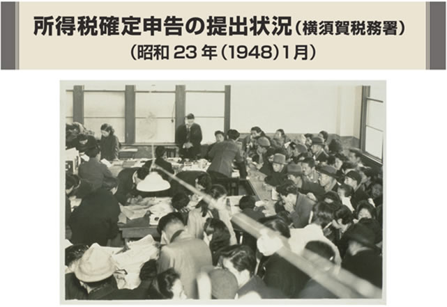 所得税確定申告の提出状況(横須賀税務署)(昭和23年(1948)1月)