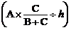 A×C/B+C÷h