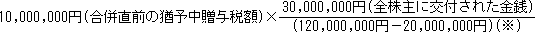 10,000,000~(O̗P\^Ŋz)×30,000,000~(SɌtꂽK)/(120,000,000~|20,000,000~)()