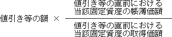 取得価額調整のための算式