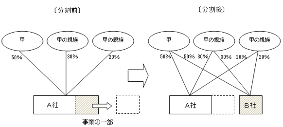 同一の者による完全支配関係