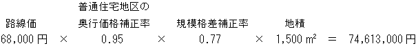 評価額の計算式