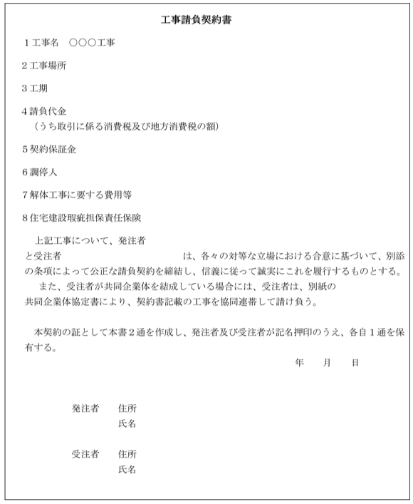 総価契約単価合意方式における 単価合意書 の印紙税の取扱い 国税庁