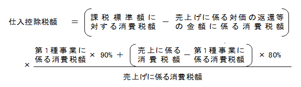 原則法による計算式