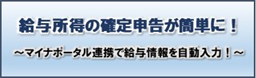 マイナポータル連携による給与情報の自動入力